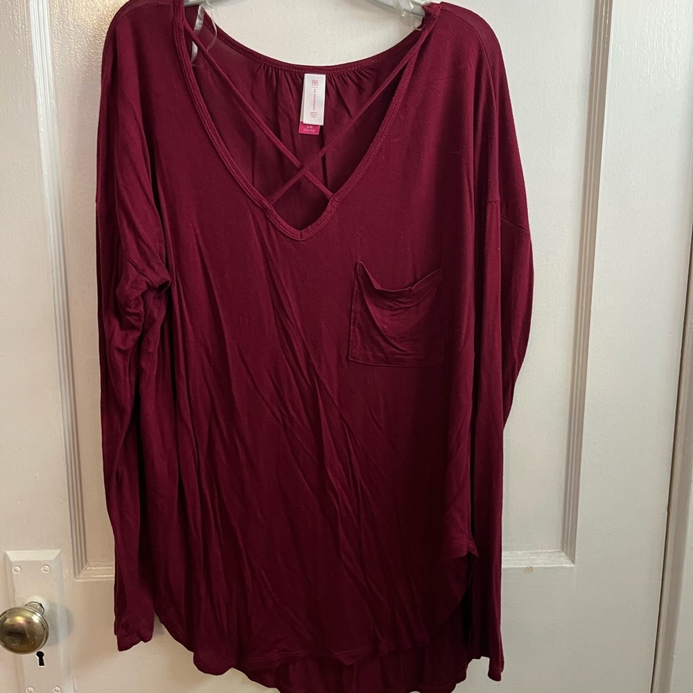 Maroon long sleeve